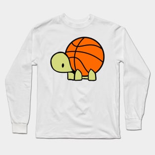 Basketball Turtle Tortoise Baller Reptile Gift Long Sleeve T-Shirt